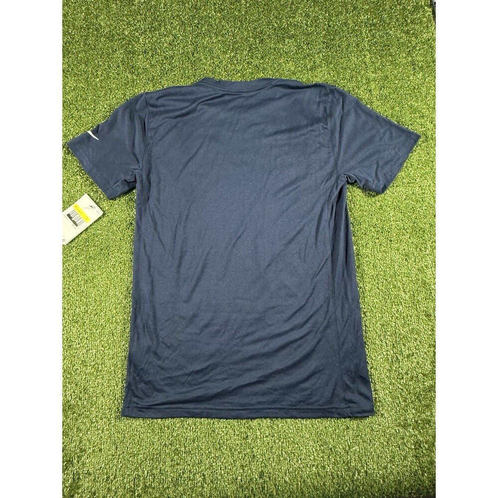 NWT Men's S Nike Dri-Fit Tee NFL New England Patriots Long Sleeve T-Shirt Blue - Picture 7 of 7